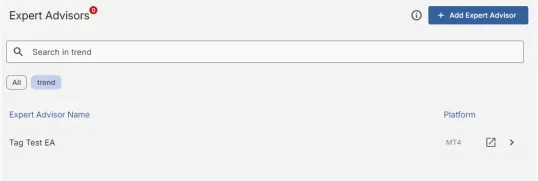 Lijst is gefilterd op basis van je aangepaste tag 'trend'